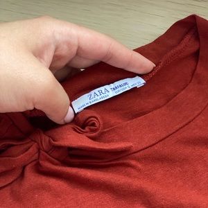 ZARA Burgundy Tee